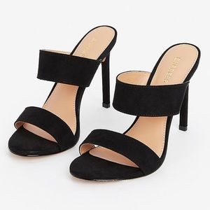 Express black open toe heels